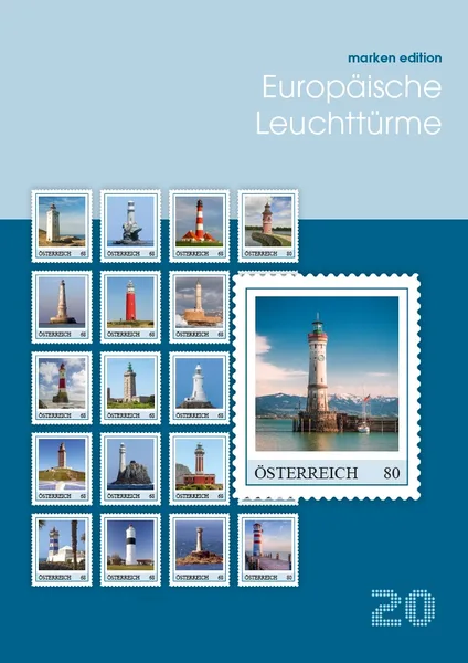 Austria 2016 European Lighthouses 20 stamps MNH