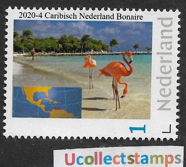 Nederland 2020-4 Caribisch Nederland Bonaire Flamingo bird postfris/mnh