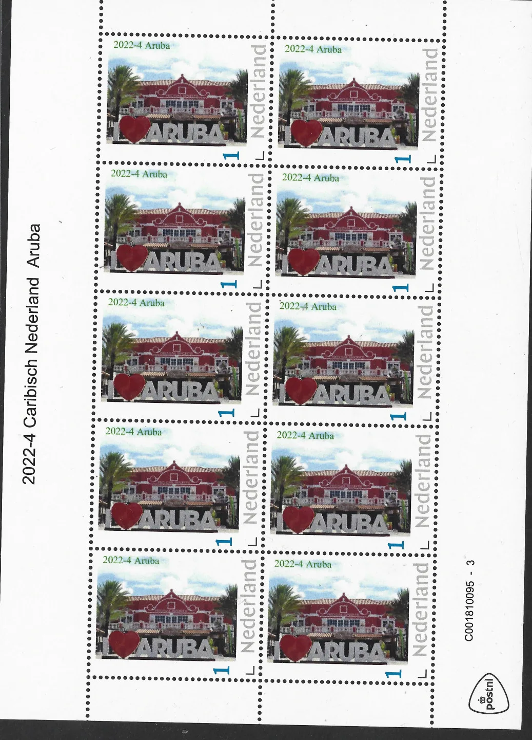 Niederland 2022-4 Caribisch Nederland Karibische Niederlande ARUBA Bogen postfrisch/mnh