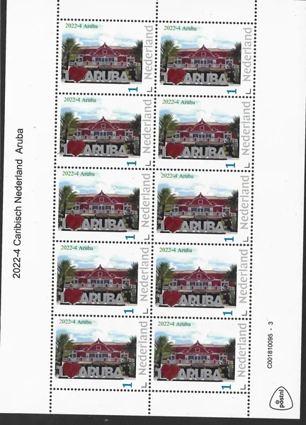 Netherlands 2022-4 Caribbean Netherlands Aruba sheet MNH