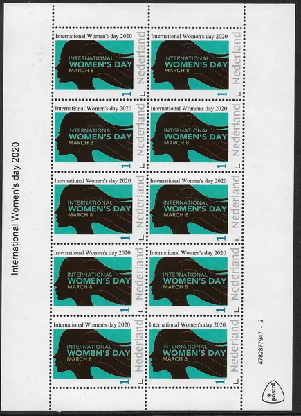 Pays-Bas 2020 Année internationale des femmes feuille-sheetlet postfris-mnh