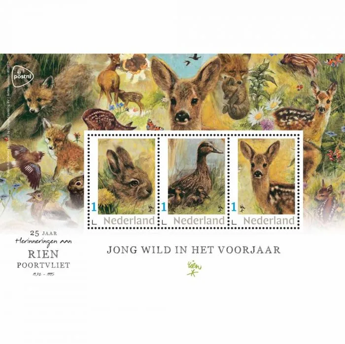 Pays-Bas 2020 Anton Pieck animaux bloc-f/nf postfris/mnh