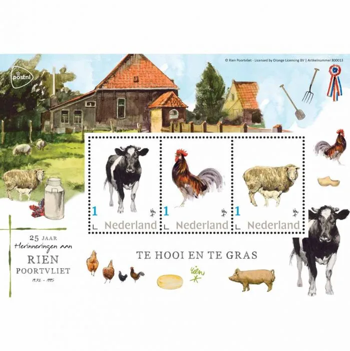Niederlande 2020 Kuh Huhn Schaf Block-M/S postfrisch/ungebraucht