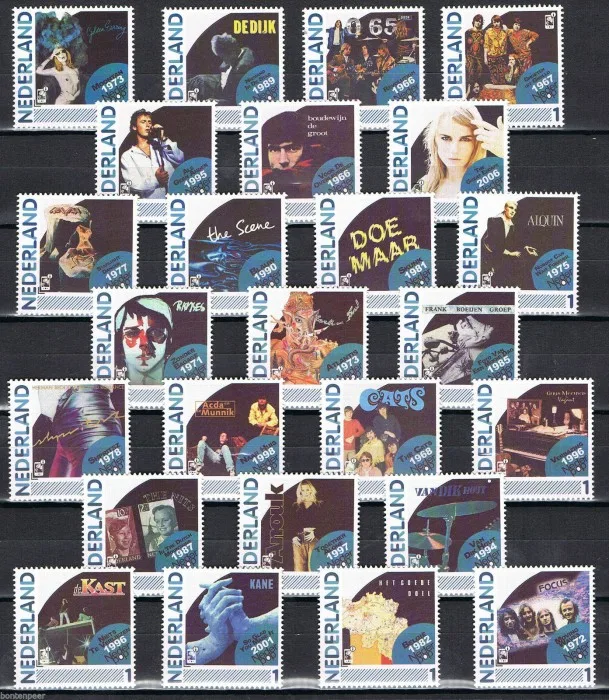 Niederlande 2012 Popmusik Icons komplette Serie postfrisch/mnh