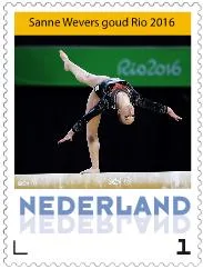 Niederlande 2016 Olympische Spiele Rio 2016 Sanne Wevers Turnen postfrisch/mnh