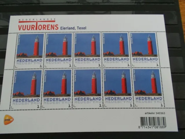 Pays-Bas 2014 Phare 4 Eierland Texel feuille/bloc postfris/mnh