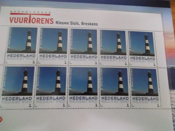 Nederland 2014 Vuurtoren 3 Breskens vel/sheetlet postfris/mnh