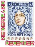 Netherlands 2012 Ucollect Christmas stamp on stamp 12.5ct blue coil stamp MNH