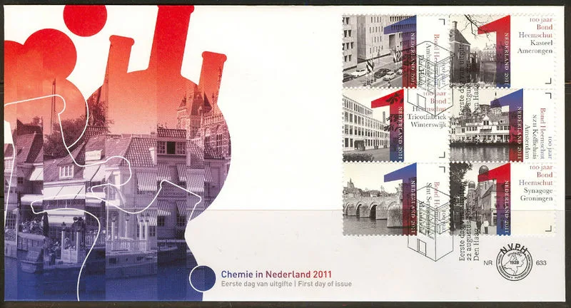 e633 NEDERLAND 2011 BOND HEEMSCHUT FDC