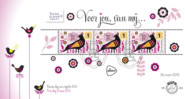 Netherlands FDC 649 Week van de Kaart 2012