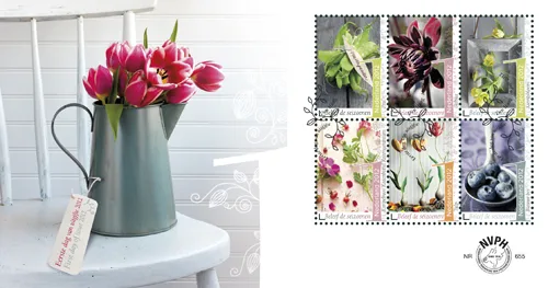 Nederland fdc 655 a-b Beleef de seizoenen bloemen flowers blumen 2012
