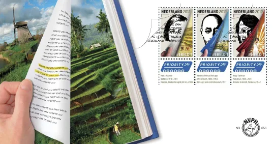 Nederland fdc 656 a-b Grenzeloos Nederland- Indonesie 2012