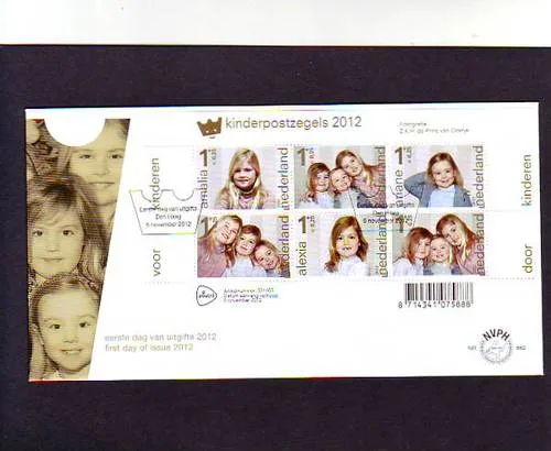 Netherlands FDC 662 Child Stamps royalty 2012