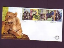 Netherlands FDC 667 a/b 100 years Burger Zoo Arnhem 2013