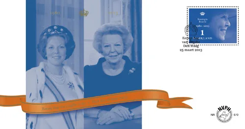 Netherlands FDC 670 Queen Beatrix 2013