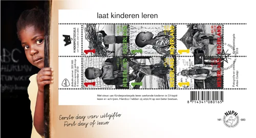 Nederland FDC 683 Kinderzegels blok children charity 2013