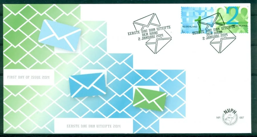 Nederland FDC 687 Frankeerzegels 2014