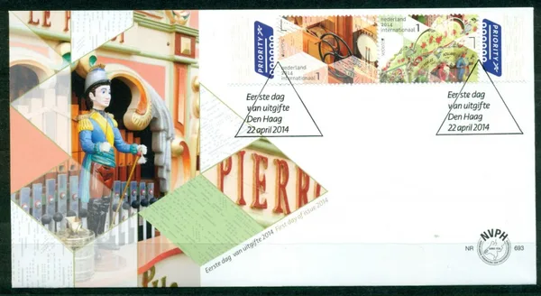 Nederland FDC 693 Europa muziekinstrumenten / Europa musicinstruments 2014