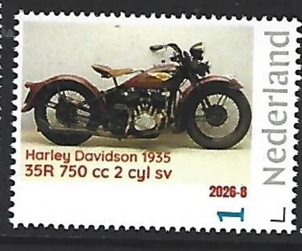Netherlands 2026-8 Motorcycle: Harley Davidson 35R 705cc 1935 MNH