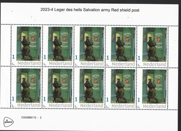 Netherlands 2023-4 Salvation Army Red shield post sheetlet MNH