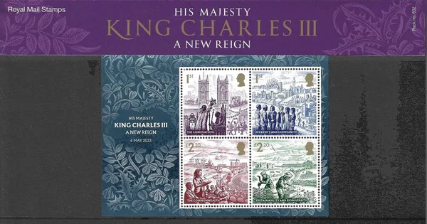 Great Britain 2023 King Charles III new reign presentation pack postfris/mnh
