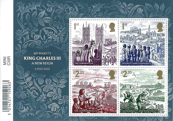 Great Britain 2023 King Charles III new reign blok-m/s postfris/mnh