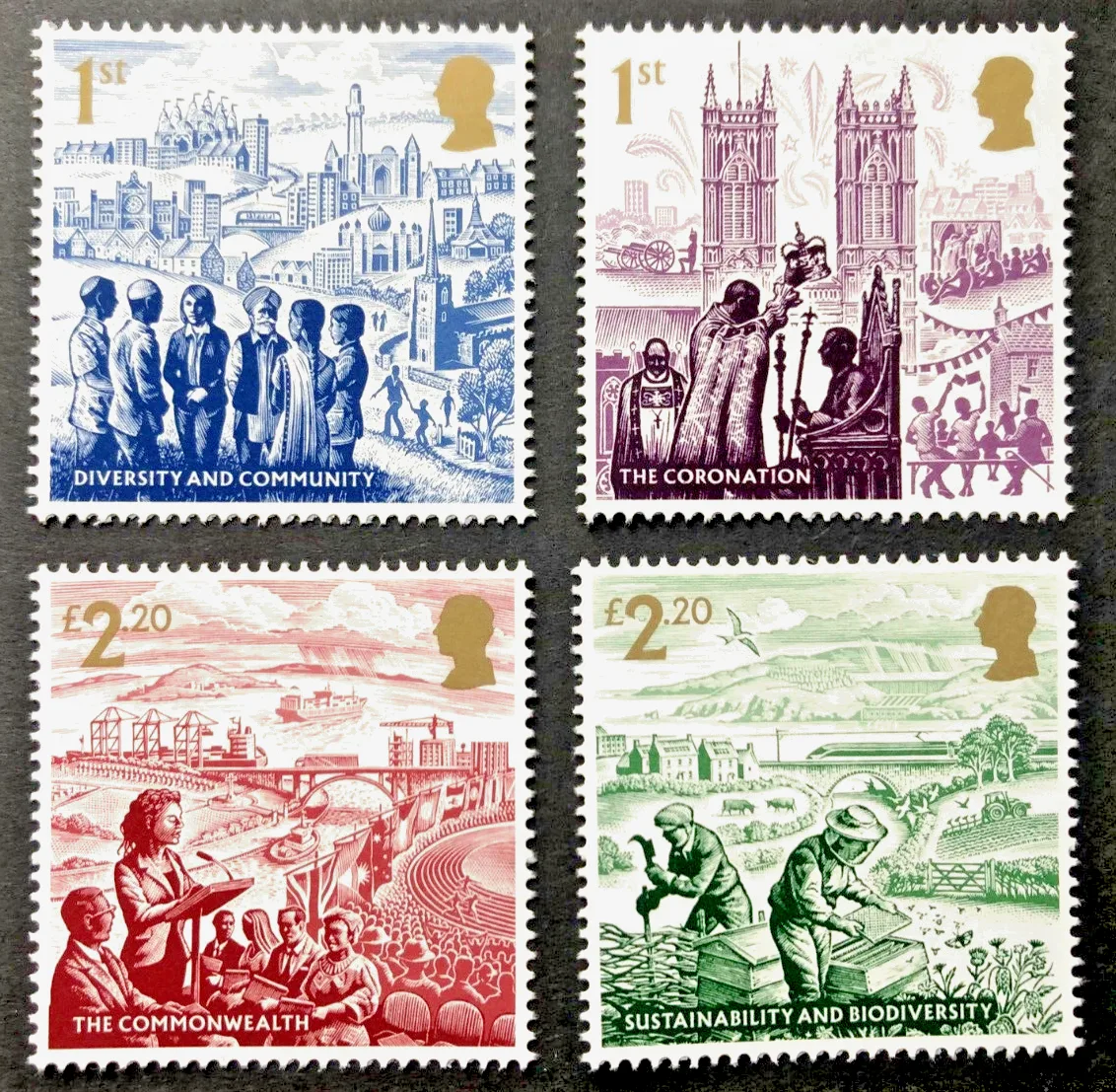 Großbritannien 2023 König Charles III neue Herrschaft postfrisch/mnh