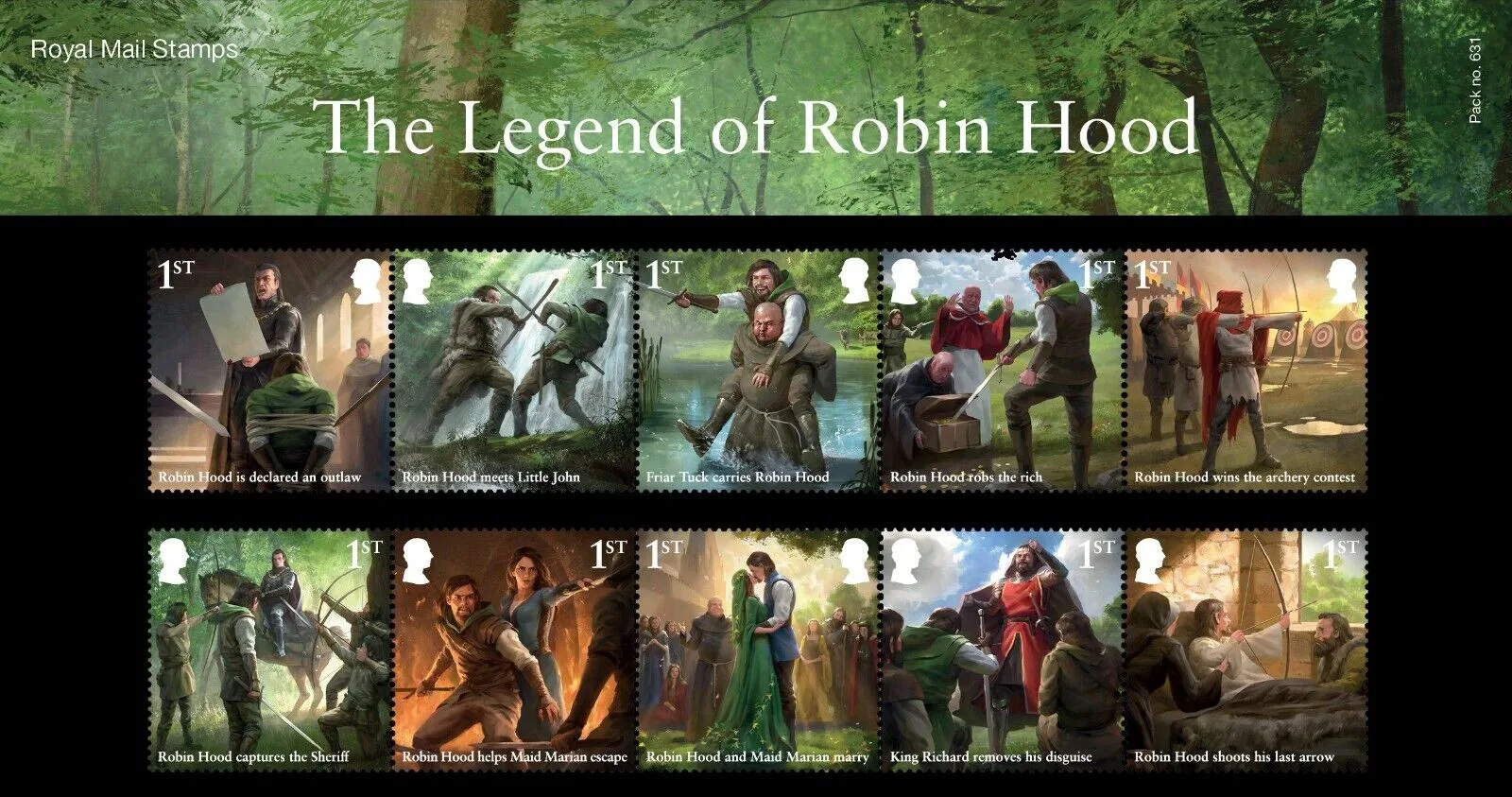 Großbritannien 2023 Robin Hood Präsentationspack postfrisch/ungebraucht
