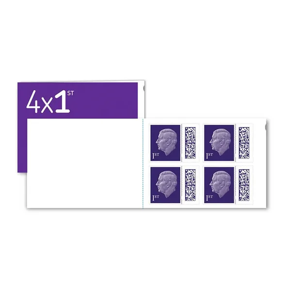 Great Britain 2023 King Charles III booklet 4x 1st postfris/mnh