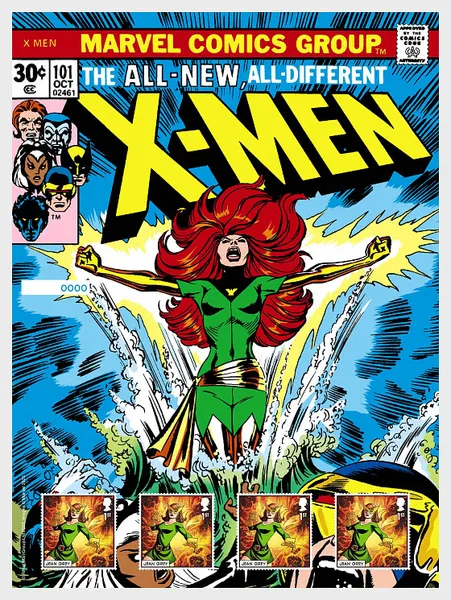 Great Britain 2023 Xmen Comics Fansheet Jean Grey postfris/mnh