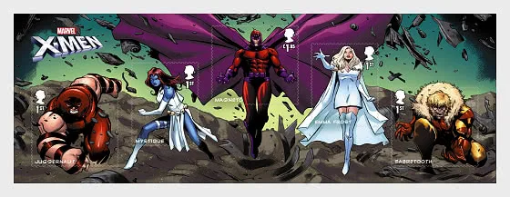 Großbritannien 2023 Xmen Comics Block postfrisch/ungebraucht