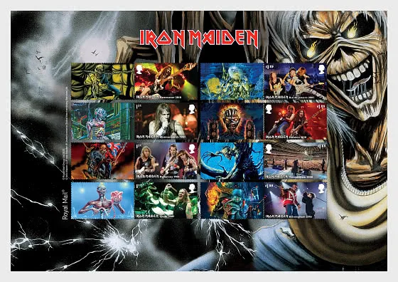 Great Britain 2023 Iron Maiden Edie smilersheet postfris/mnh