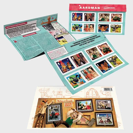 Grande-Bretagne 2022 Présentation Aardman comics postfris/mnh