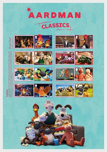 Great Britain 2022 Aardman comics smilervel postfris/mnh