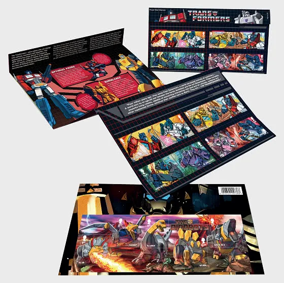 Great Britain 2022 Transformers presentation pack postfris/mnh