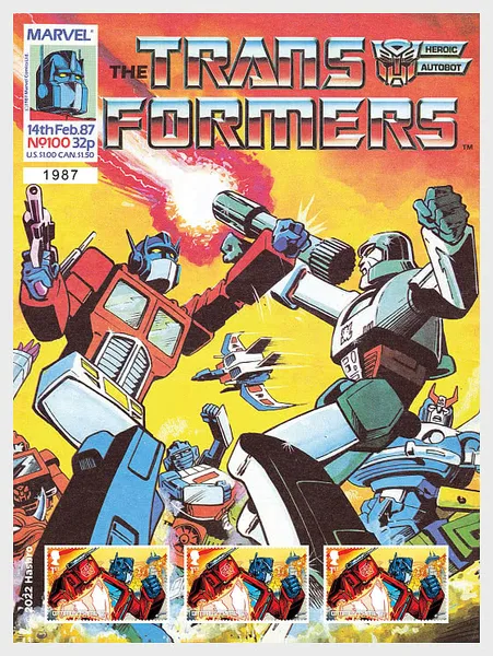 Great Britain 2022 Transformers Optimus fansheet postfris/mnh