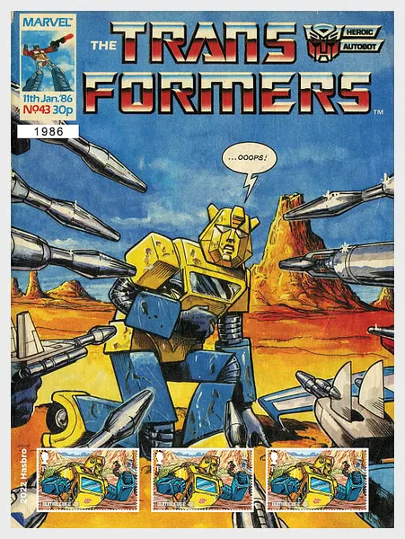 Great Britain 2022 Transformers Bumblebee fansheet postfris/mnh