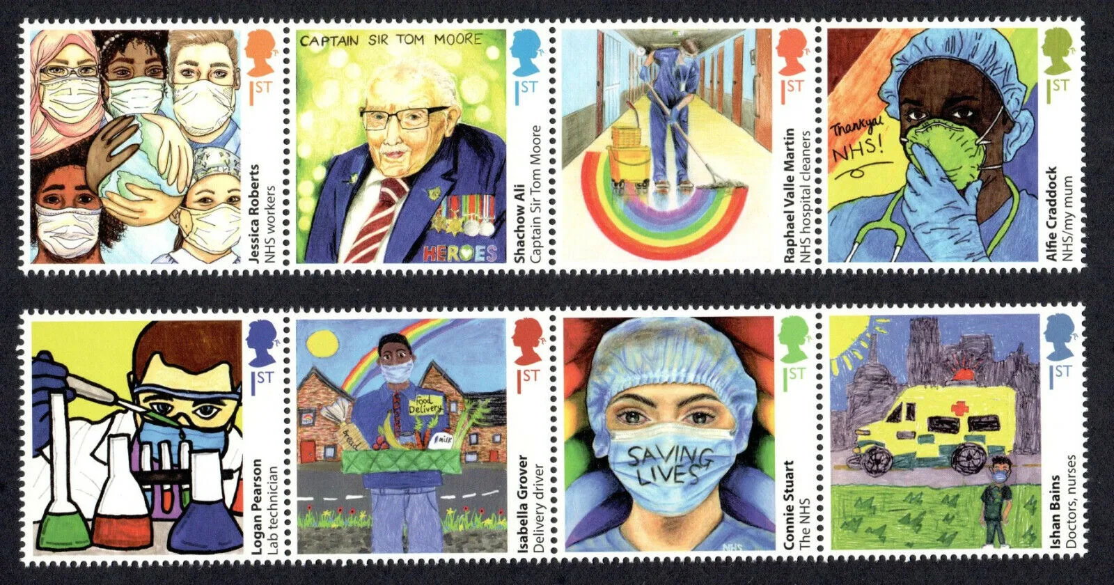 Großbritannien 2022 Helden der Pandemie postfrisch/ungebraucht