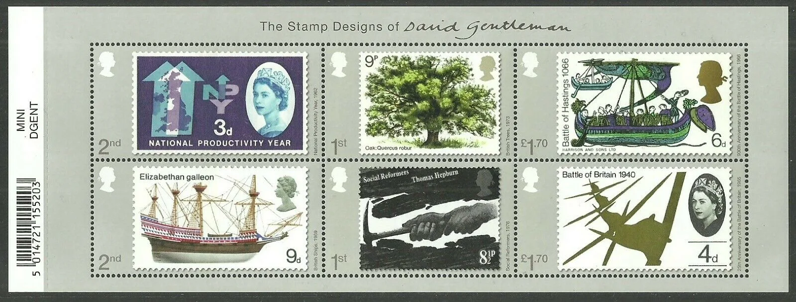 Großbritannien 2022 Designs Edward Gentlemen Block postfris/mnh
