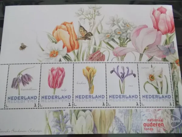 Netherlands 2014 Flowers 1 flowers blumen fleurs sheet/sheetlet MNH