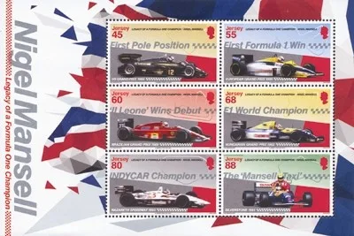 Jersey 2013 Nigel Mansell Formula I Motor Racing block-MNH