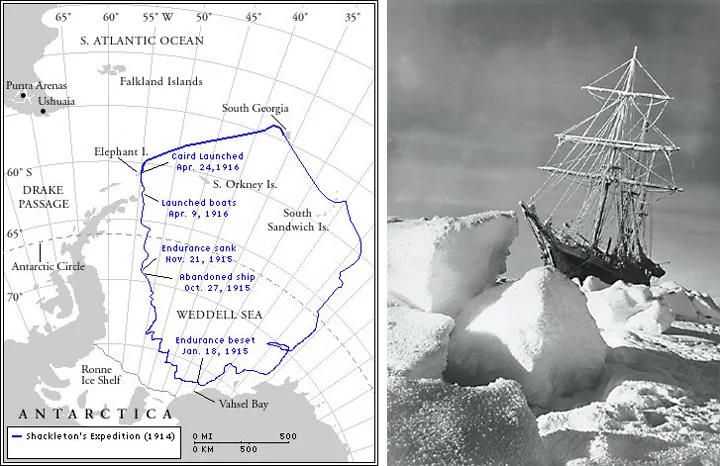 Ucollect Antararctica nr 5 Shackleton's reis persoonlijke zegel postfris