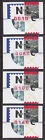 AU32 Nagler -stroken 0.10/0.80/1,00/1,60 1997 postfris
