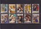 2381-2390 Good Causes December stamps (loose series) used