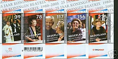 2342 25 jaar Koningin Beatrix blok/ms 2005 gestempeld