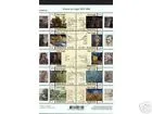 2142-2151 Vincent van Gogh, schilderijen - paintings vel/sheetlet 2003 gestempeld V2142-2151