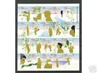 2115-2134 December stamps sheet/sheetlet 2002 used V2115-2134