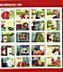 2014-2033 Decemberzegels vel/sheetlet 2001 gestempeld V2014-2033