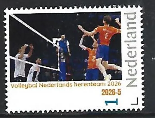 Niederlande 2026-5 Volleyball: niederländische Herrennationalmannschaft 2026   postfrisch/mnh