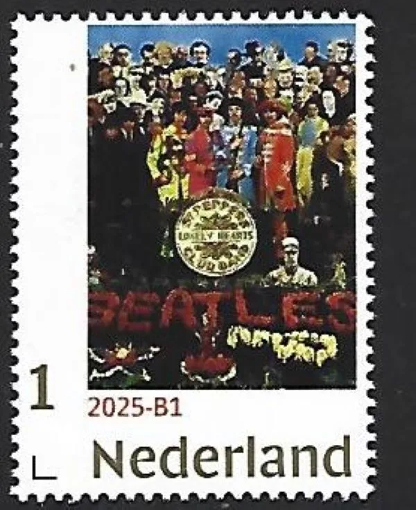 Pays-Bas 2025-B1 The Beatles Gold 1 timbre postfr